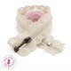 Fermeture éclair dentelle avec tirette 20/25 cm - Beige
