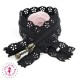 Fermeture éclair dentelle avec tirette 20/25 cm - Noir