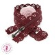 Fermeture éclair dentelle avec tirette 20/25 cm - Bordeaux