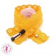 Fermeture éclair dentelle avec tirette 20/25 cm - Orange