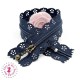 Fermeture éclair dentelle avec tirette 20/25 cm - Bleu Marine