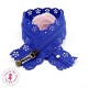 Fermeture éclair dentelle avec tirette 20/25 cm - Bleu Roi