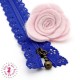 Fermeture éclair dentelle avec tirette 20/25 cm - Bleu Roi