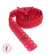 Fermeture éclair dentelle au mètre - Rouge