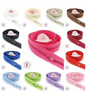 Fermeture éclair nylon au mètre - 13 couleurs
