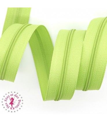 Fermeture éclair nylon au mètre - Anis