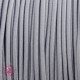 Elastique rond au mètre - 3 mm - Gris