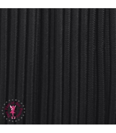 Elastique rond au mètre - 3 mm - Noir