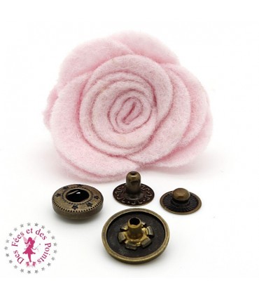 Pression métallique - Sunbonnet Fille