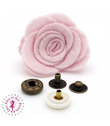 Pression métallique - Résine blanche