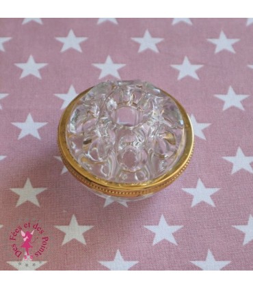 Pique Fleurs - Cerclage en métal doré - 8 cm