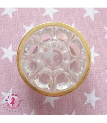 Pique Fleurs - Cerclage en métal doré - 8 cm