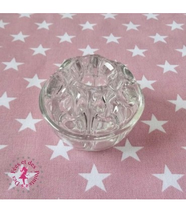Pique Fleur en verre - Diamètre 7.5 cm