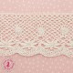 Dentelle Fleurie ancienne au fuseaux - Bordure - 4.5 cm