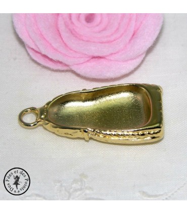 Pompon métallique doré