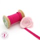 Elastique ruban plat - 6 mm - Fuchsia