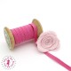 Elastique ruban plat - 6 mm - Rose