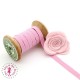 Elastique ruban plat - 6 mm - Rose clair