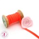 Elastique ruban plat - 6 mm - Orange fluo