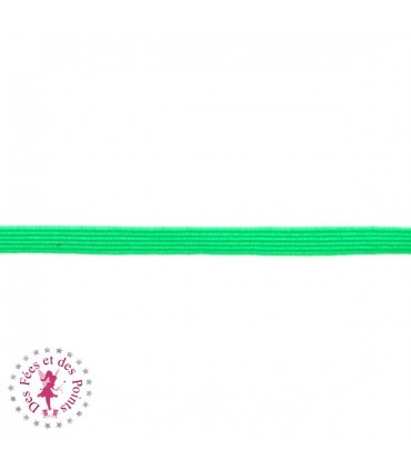 Elastique ruban plat - 6 mm - Vert clair