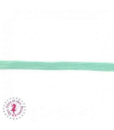 Elastique ruban plat - 6 mm - Menthe