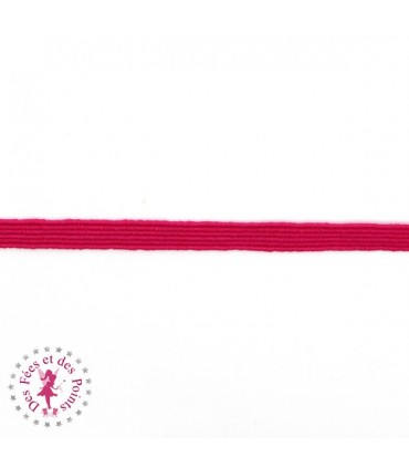 Elastique ruban plat - 6 mm - Fuchsia
