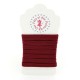 Elastique ruban plat sur cartonnette - 6 mm - 20 couleurs