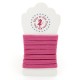 Elastique ruban plat sur cartonnette - 6 mm - 20 couleurs
