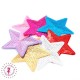 Etoiles en sequins / paillettes à thermocoller - 9 x 9 cm