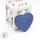 Coeurs en sequins / paillettes à thermocoller - 7 x 6 cm
