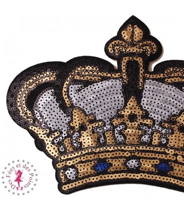 Couronne en sequins / paillettes à thermocoller