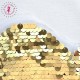 Coeur en sequins / paillettes - 25 cm - Or