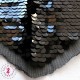 Coeur en sequins / paillettes - 25 cm - Noir