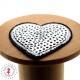Coeur en sequins / paillettes à thermocoller - 3.8 x 4 cm - Argent
