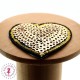 Coeur en sequins / paillettes à thermocoller - 3.8 x 4 cm - Or