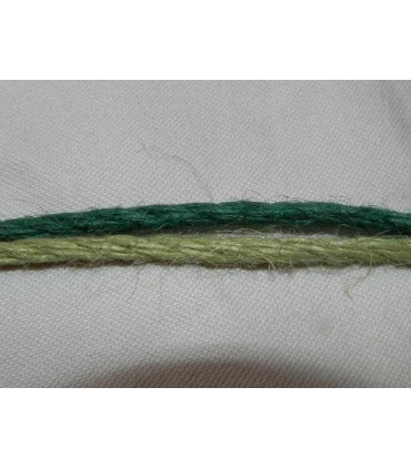 Cordelière jute vert tendre
