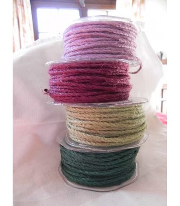 Cordelière jute vert tendre