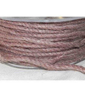 Cordelière jute parme clair