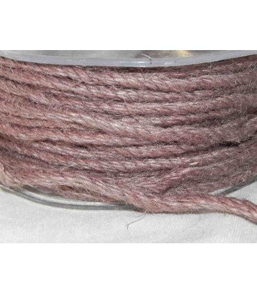Cordelière jute parme clair