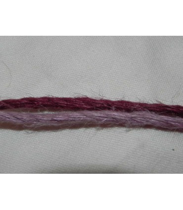 Cordelière jute parme clair