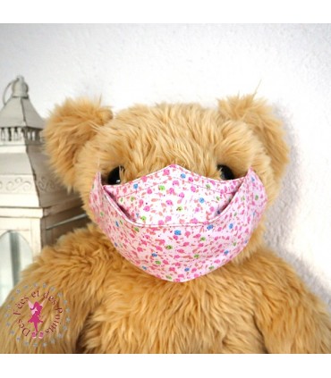 Masque de protection Antibuée - Mini Fleurs - Taille M
