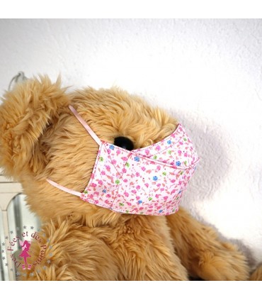 Masque de protection Antibuée - Mini Fleurs - Taille M
