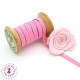 Elastique ruban plat au mètre - 6 mm - Rose