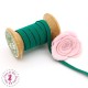 Elastique ruban plat au mètre - 6 mm - Vert foncé