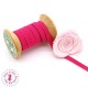 Elastique ruban plat au mètre - 6 mm - Fuchsia