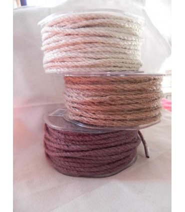 Cordelière jute chocolat