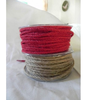 Cordelière jute chocolat