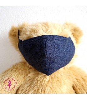 Masque de protection avec poche pour filtre - Blue dots - Taille L - Homme