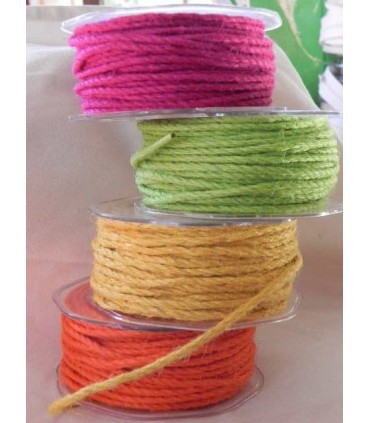 Cordelière jute mandarine