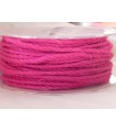 Cordelière en jute - 3 mm - Fuschia